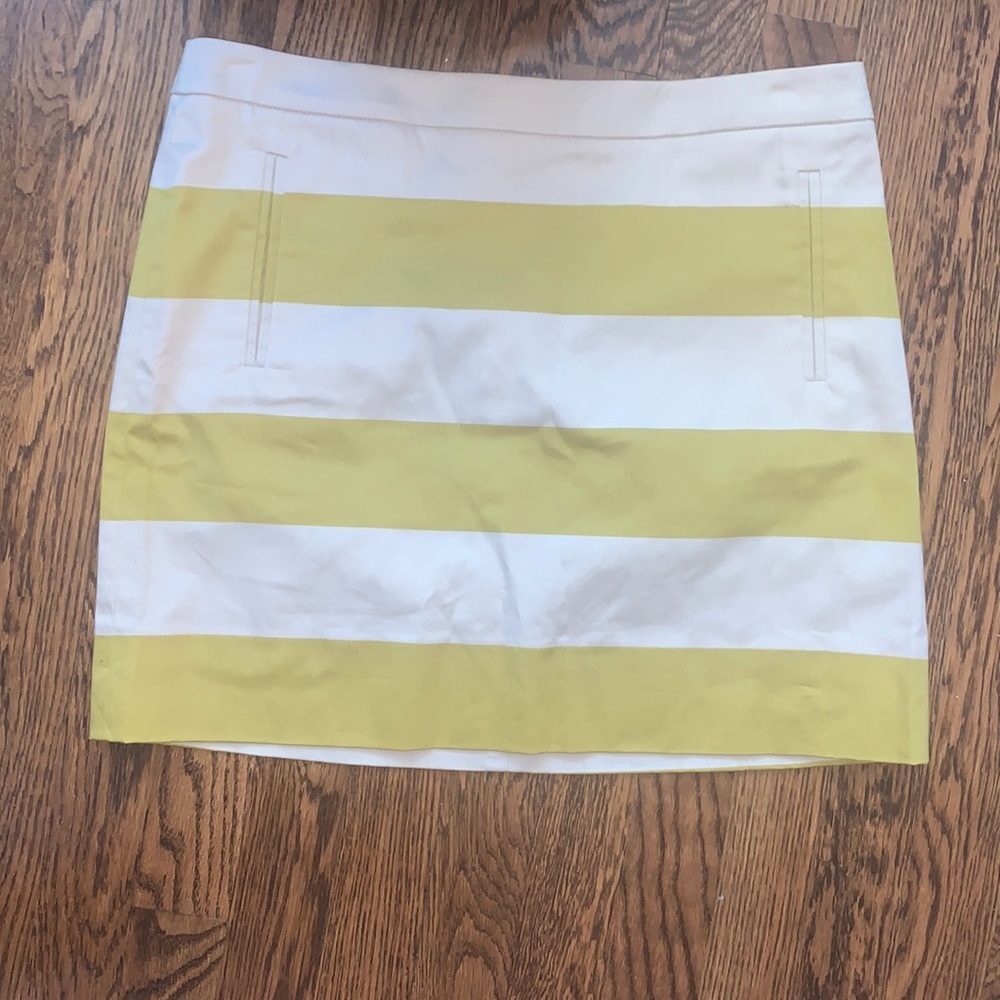 J Crew striped skirt